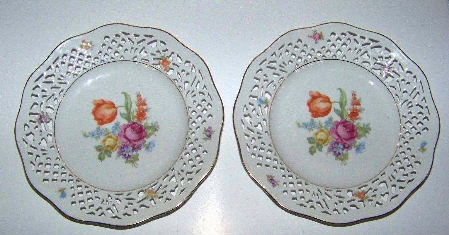Vintage Schumann Bavaria Dessert Plates