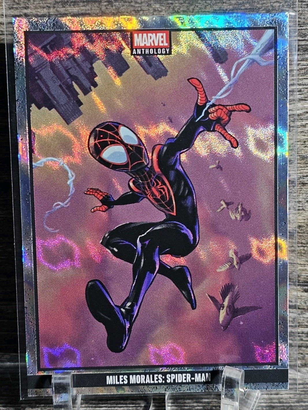 Panini 2025 Marvel Anthology Miles Morales: Spider-Man #78 Glitch Holo 298/500
