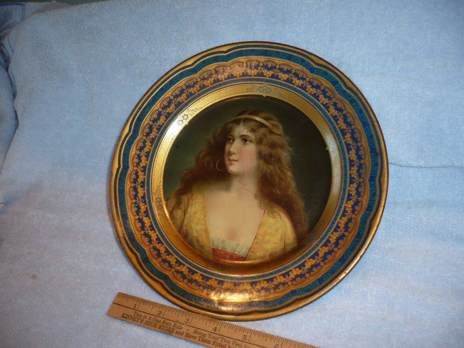  pre pro 1907 era tin litho metal advertising plate fred w. rex lehighton pa 