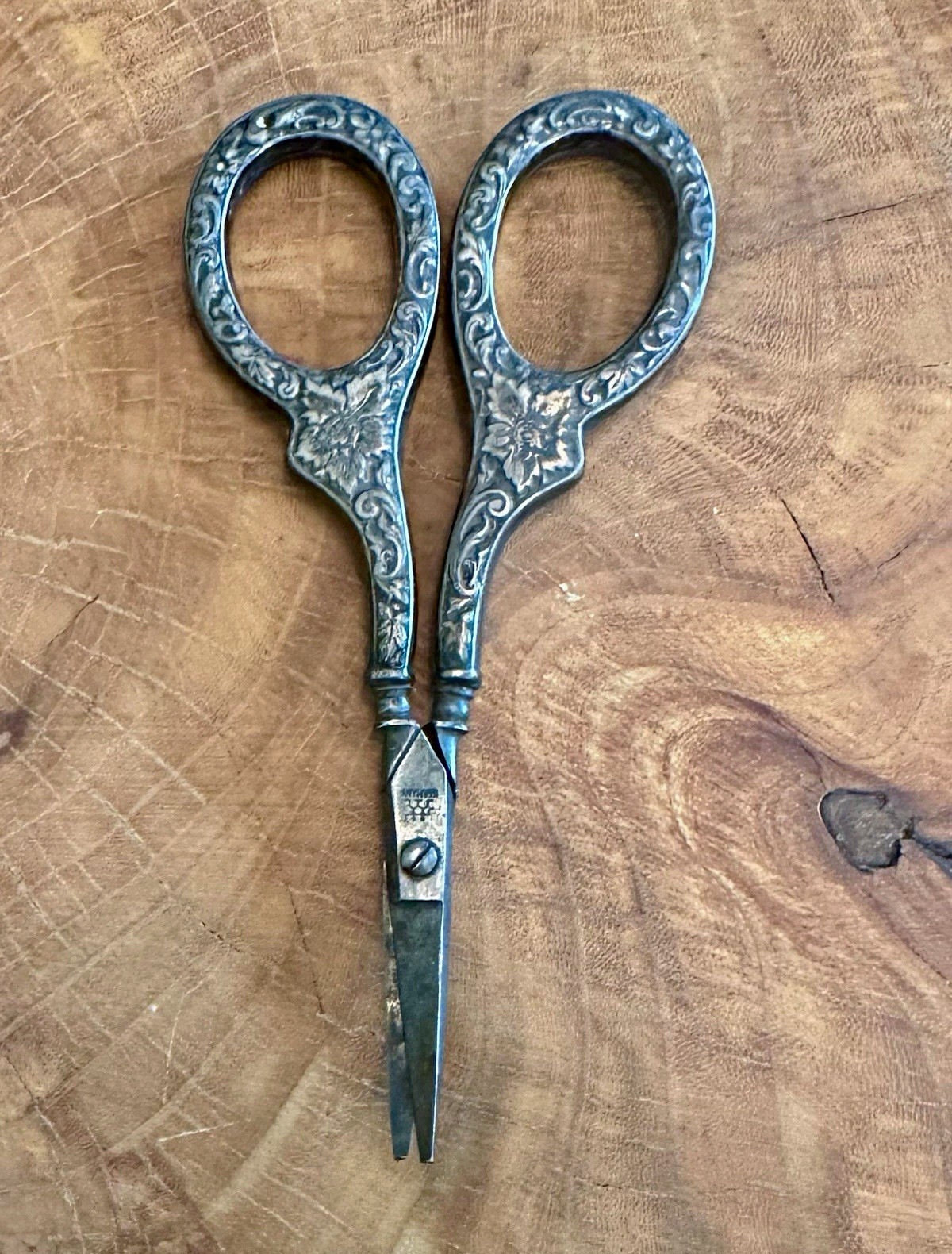 Vintage Sterling Dressmaker's Sewing Scissors, Zwilling J. A. Henckels 