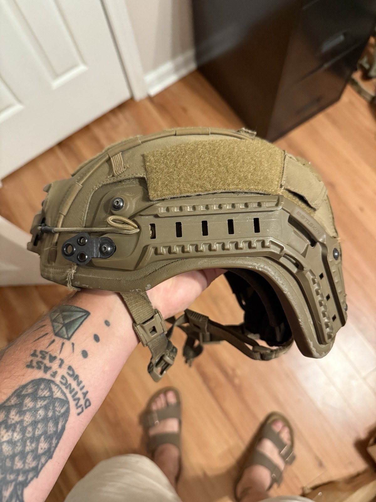 USMC Galvion PDxT IHS experimental high cut helmet w/cover, MEDIUM
