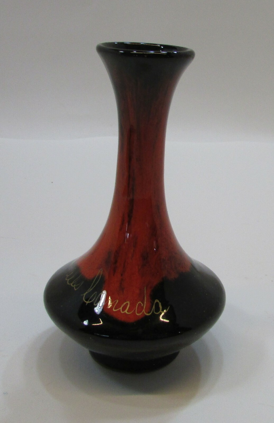 Vintage McMaster Pottery Orange Black Small 5\