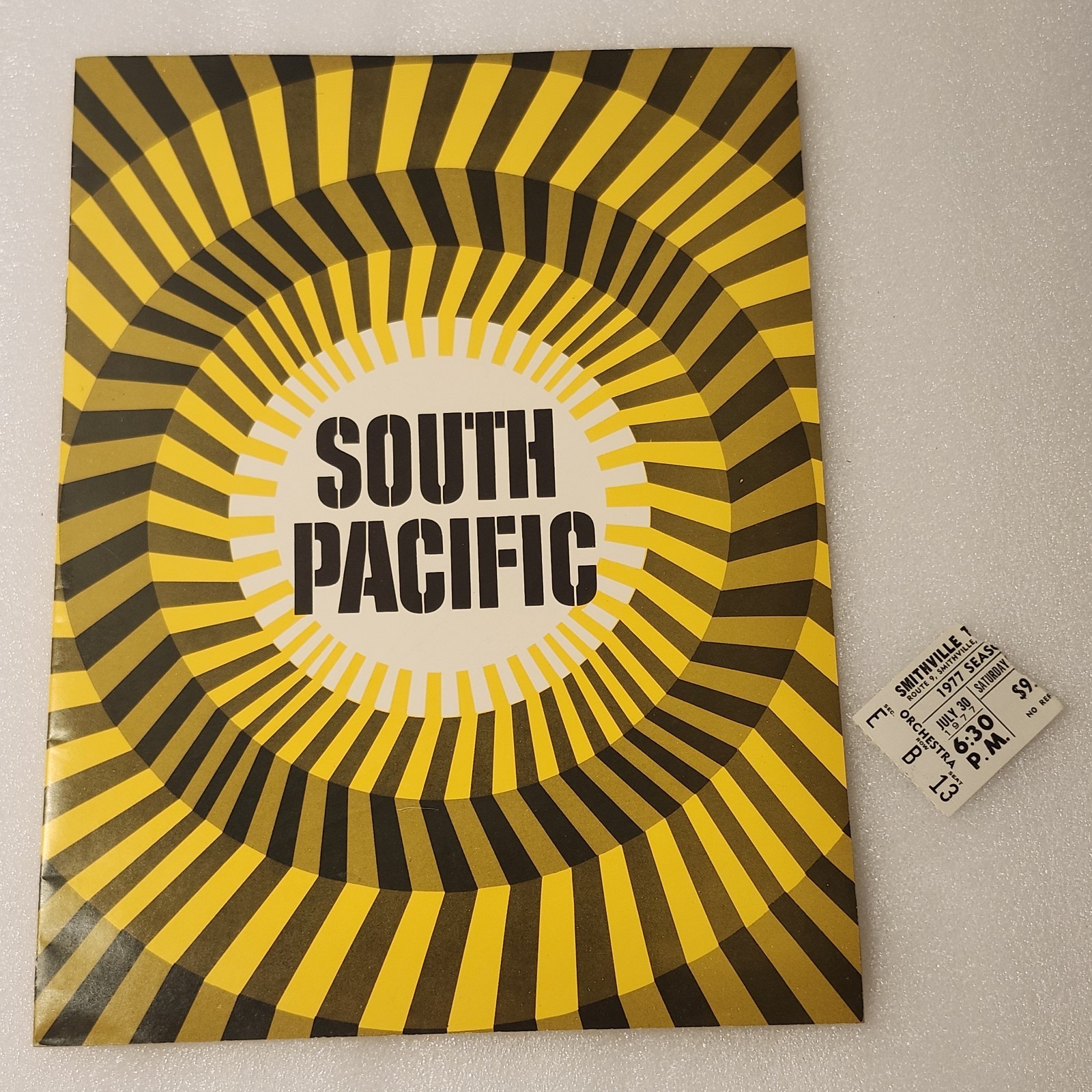 Vintage 1977 South Pacific Signed Program Jane Powell Autograph Ticket Stub Set Vintage 1977 South Pacific Signed Program Jane Powell Autograph Ticket Stub Set