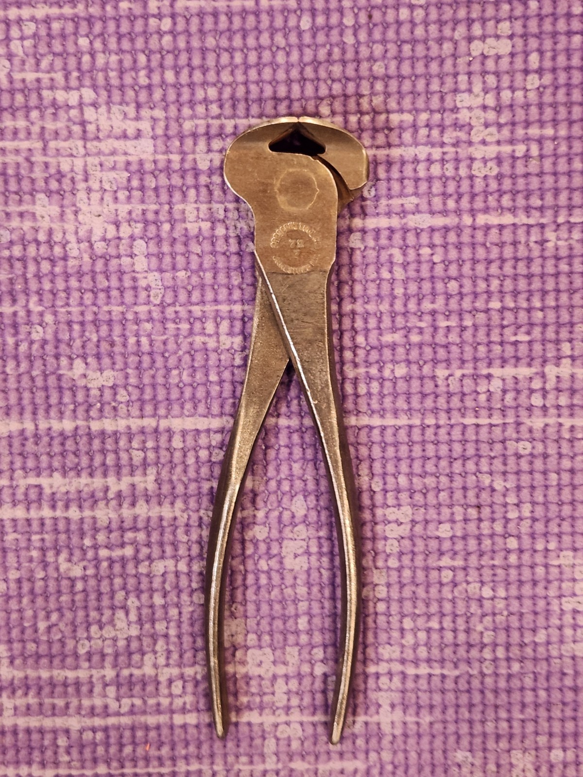 Vintage Crescent Crestoloy 72-7 End Cutting Pliers Nippers USA Hand Tool