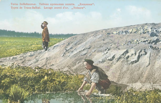 Secret gold panning Predators 1904 1917 Historic Old Photo