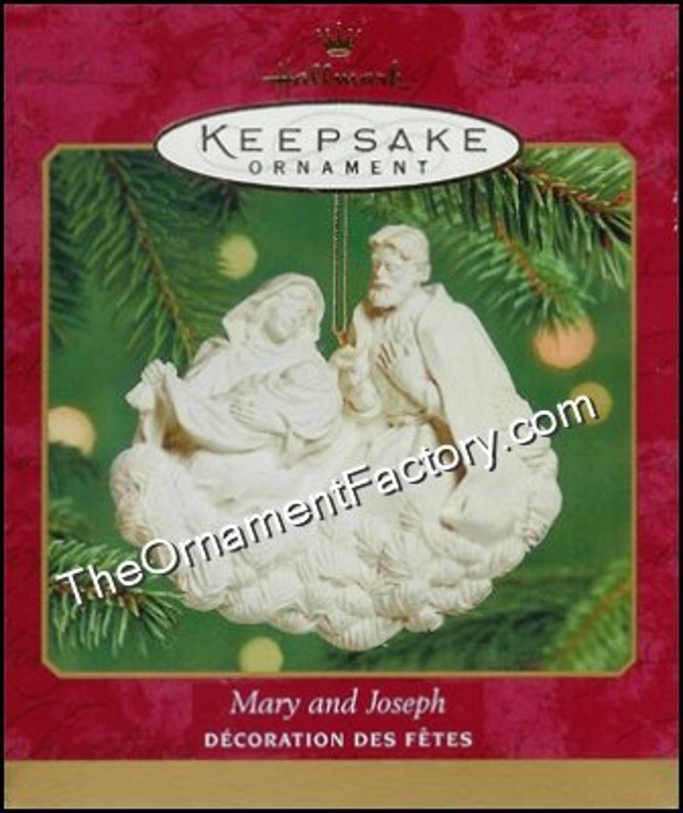 2001 Mary and Joseph - Religious Hallmark Ornament