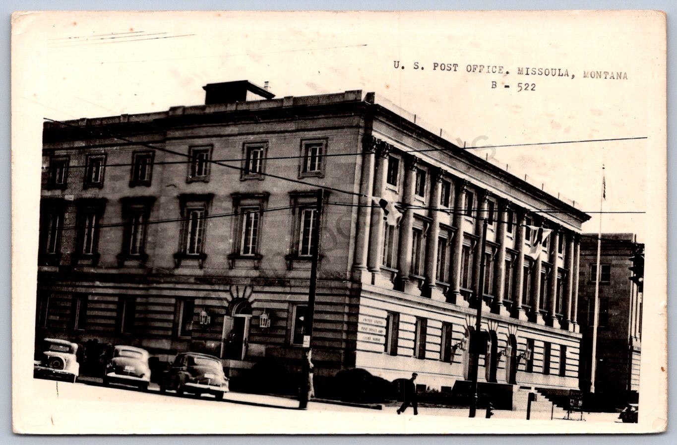 K43/ Missoula Montana RPPC Postcard c40-50s U.S. Post Office 14