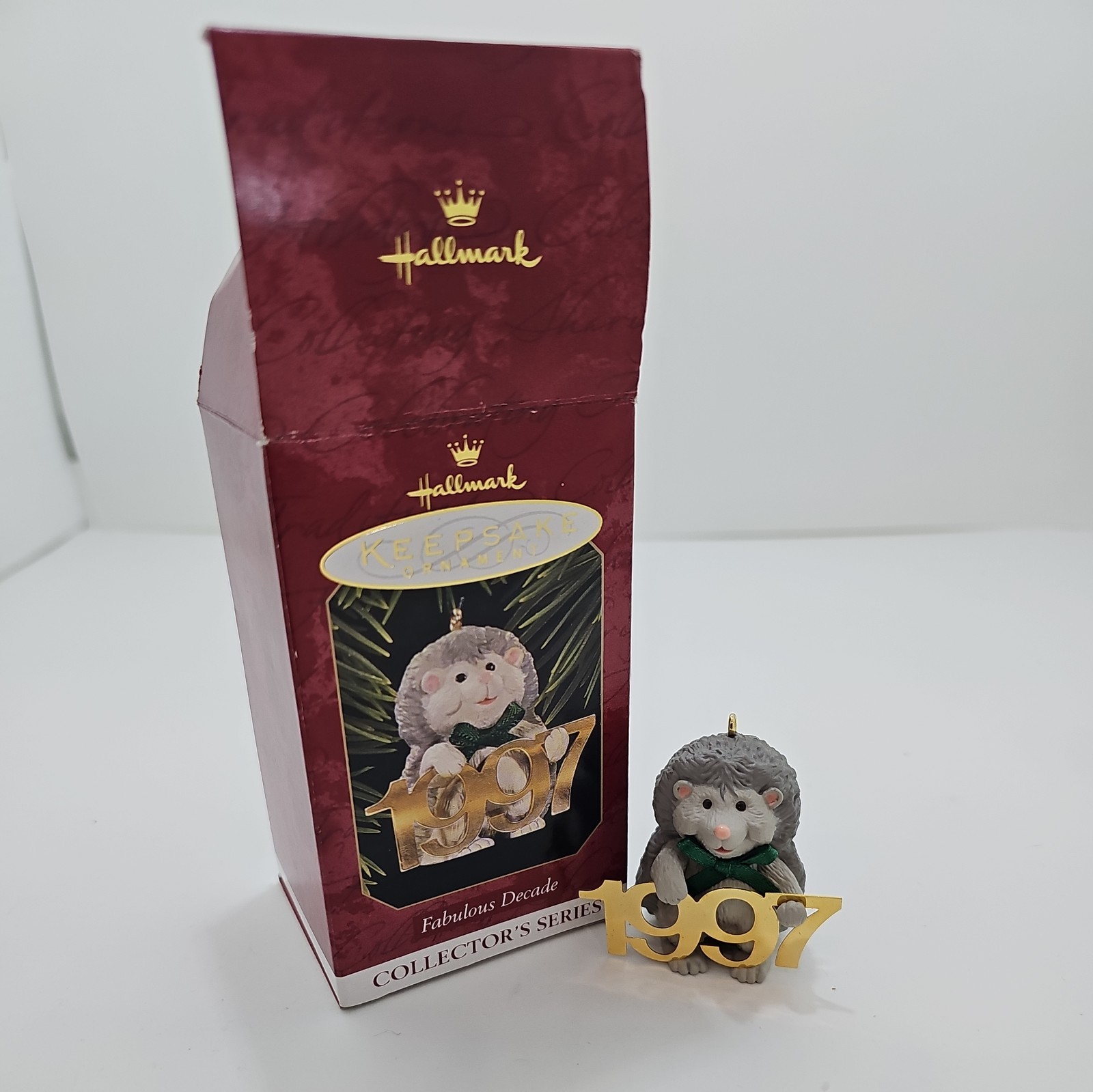Hallmark Keepsake Ornament 1997 Fabulous Decade Hedgehog Vintage NIB Hallmark Keepsake Ornament 1997 Fabulous Decade Hedgehog Vintage NIB
