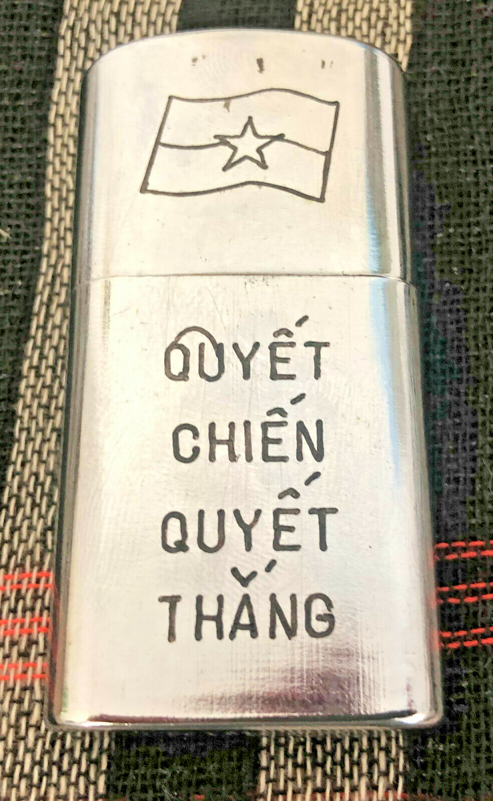 Rare - VIET CONG LIGHTER - DEFEAT AMERICAN ENEMY - Vietnam War - VC - NLF - NOS