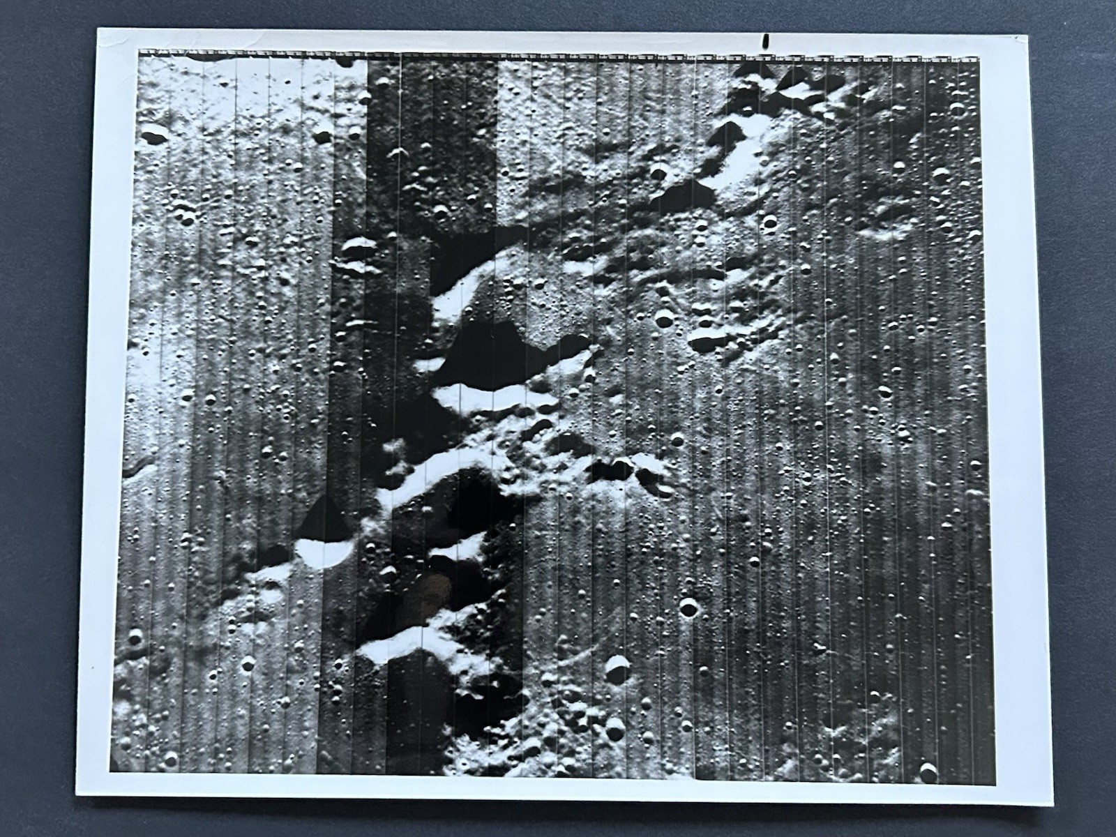1966 NASA Langley Research “Moon Surface Sea Of Tranquility Region” Photograph
