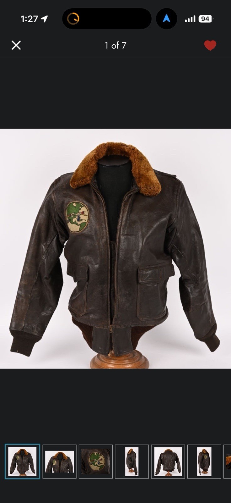 Original WWII 1943 US Navy an-6552 Flight Jacket Original WWII 1943 US Navy an-6552 Flight Jacket