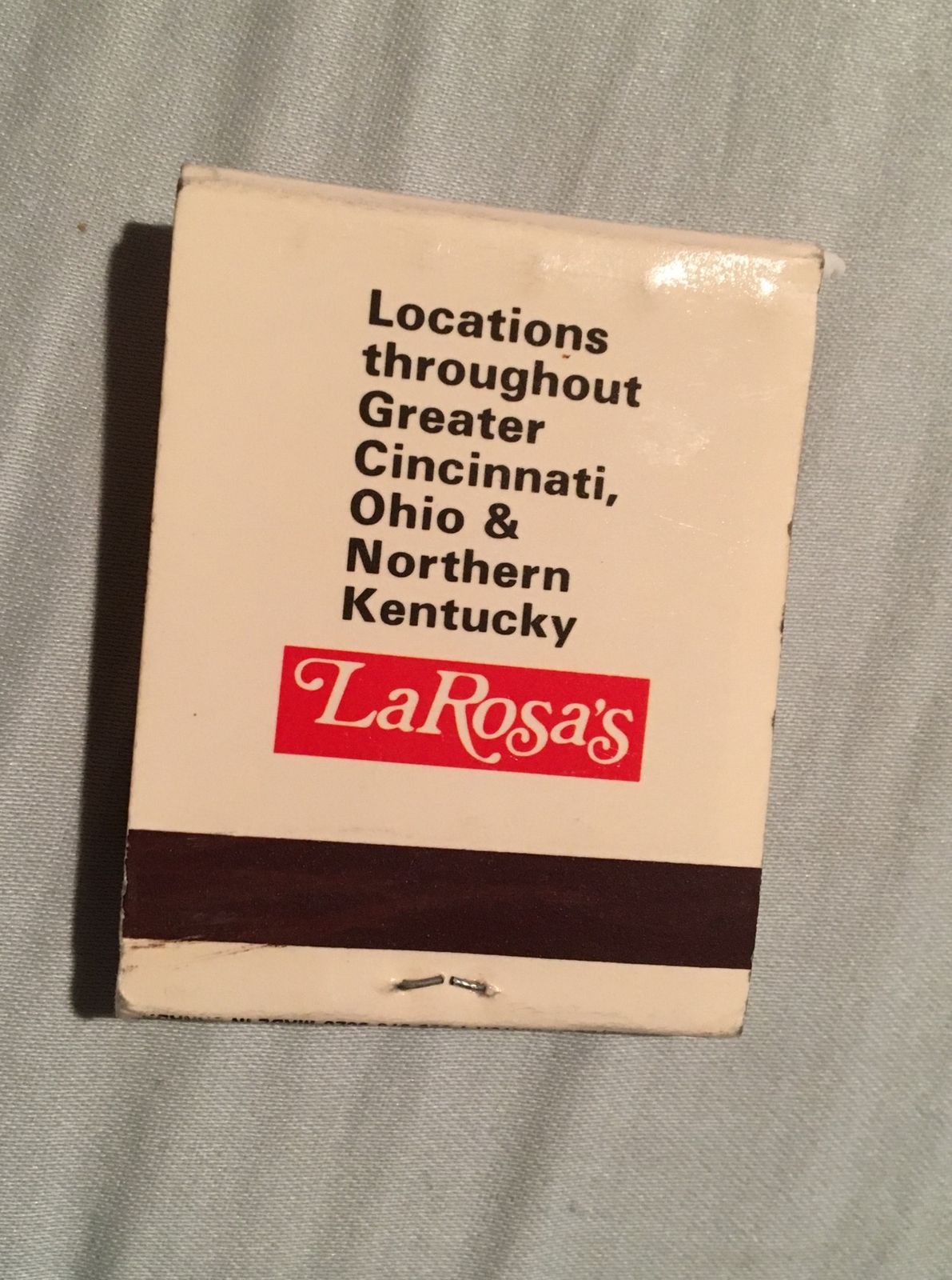 Larosa’s Restaurant Matchbook, Vintage Collectible, Used - Ohio, Kentucky region