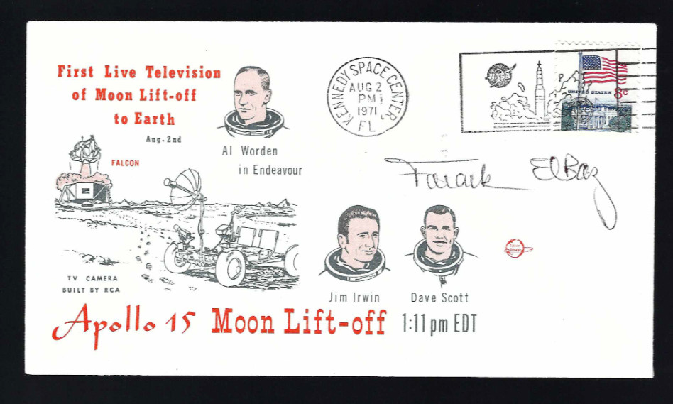 Farouk El-Baz signed helped NASA pick Landing Site for Apollo 11 Moon Landing