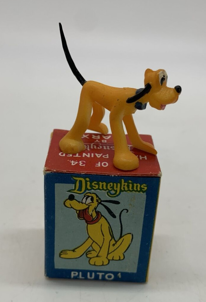 Vintage Disneykins by Marx PLUTO Elegant Miniatures Figurine W/ Box