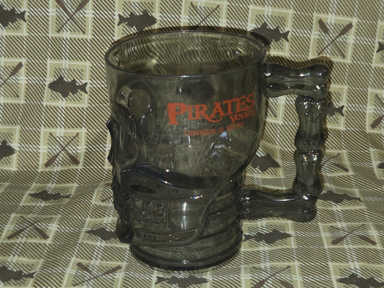 Pirates Voyage Dinner & Show Mug Cup Gray Smoke Plastic Skull by Berk
