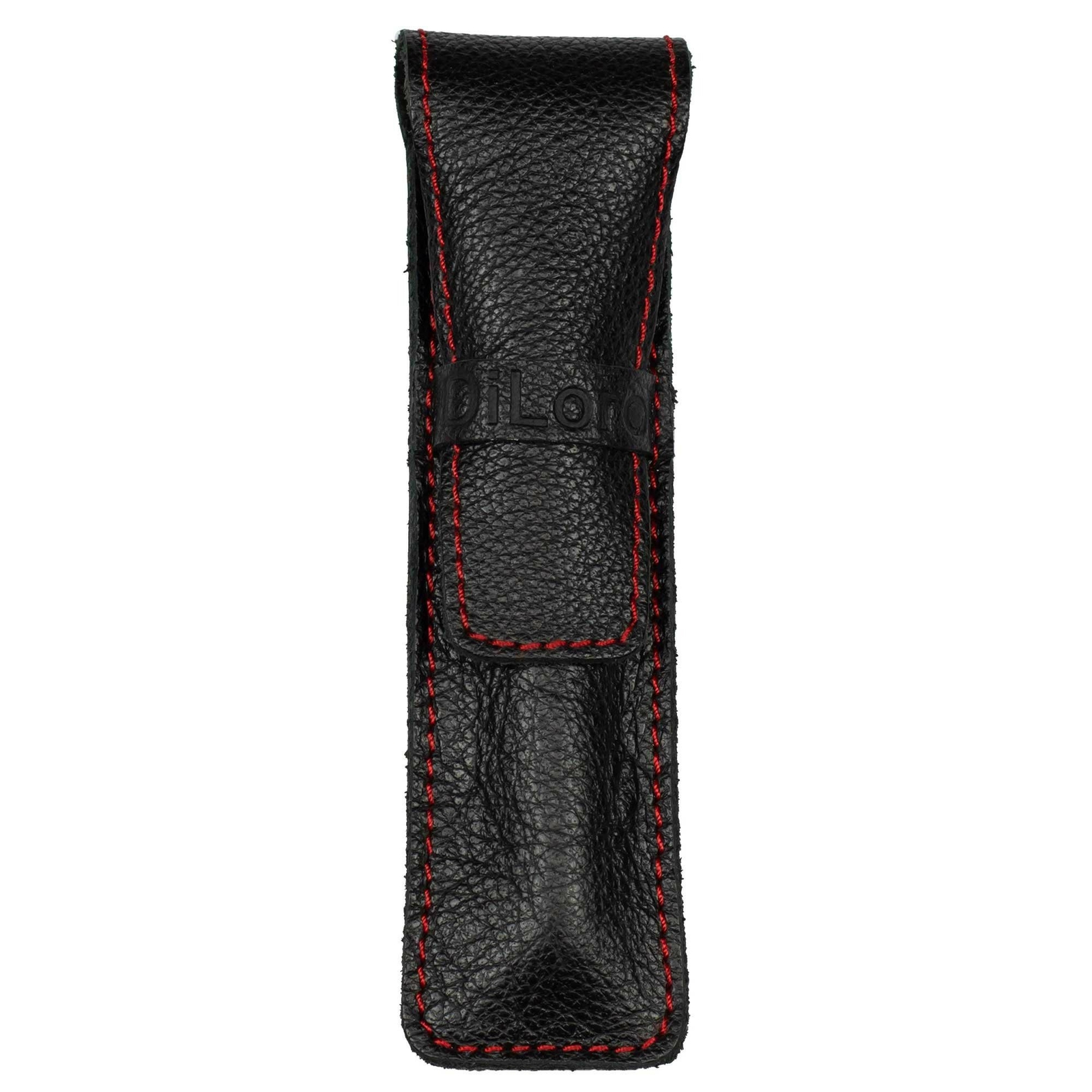 DiLoro Full Grain Top Quality Leather Single Pen Case Holder Pouch (Buffalo B...