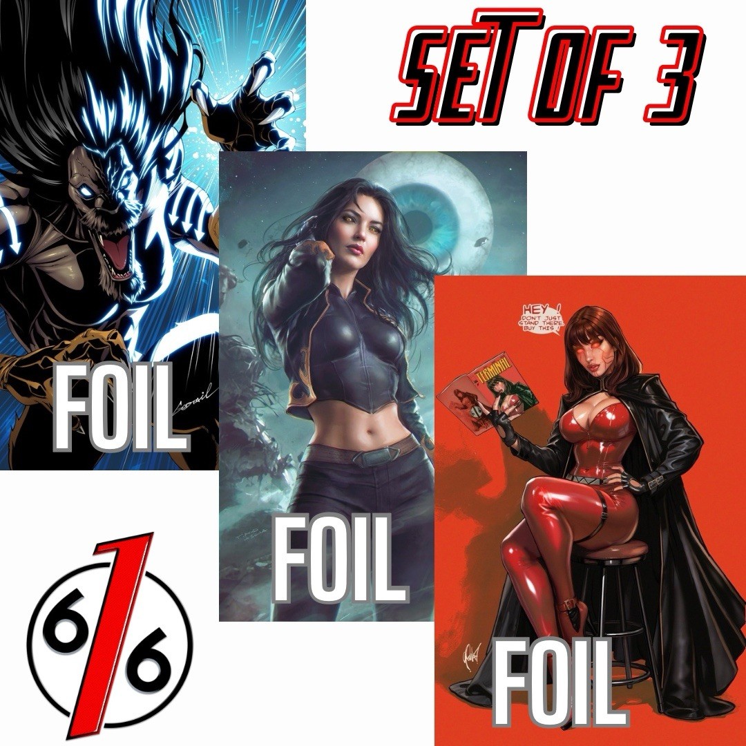 🔥 TERMINAL #1-2 GODTAIL & TIAGO & CEDRIC POULAT FOIL Variant Set Of 3 LTD 1000