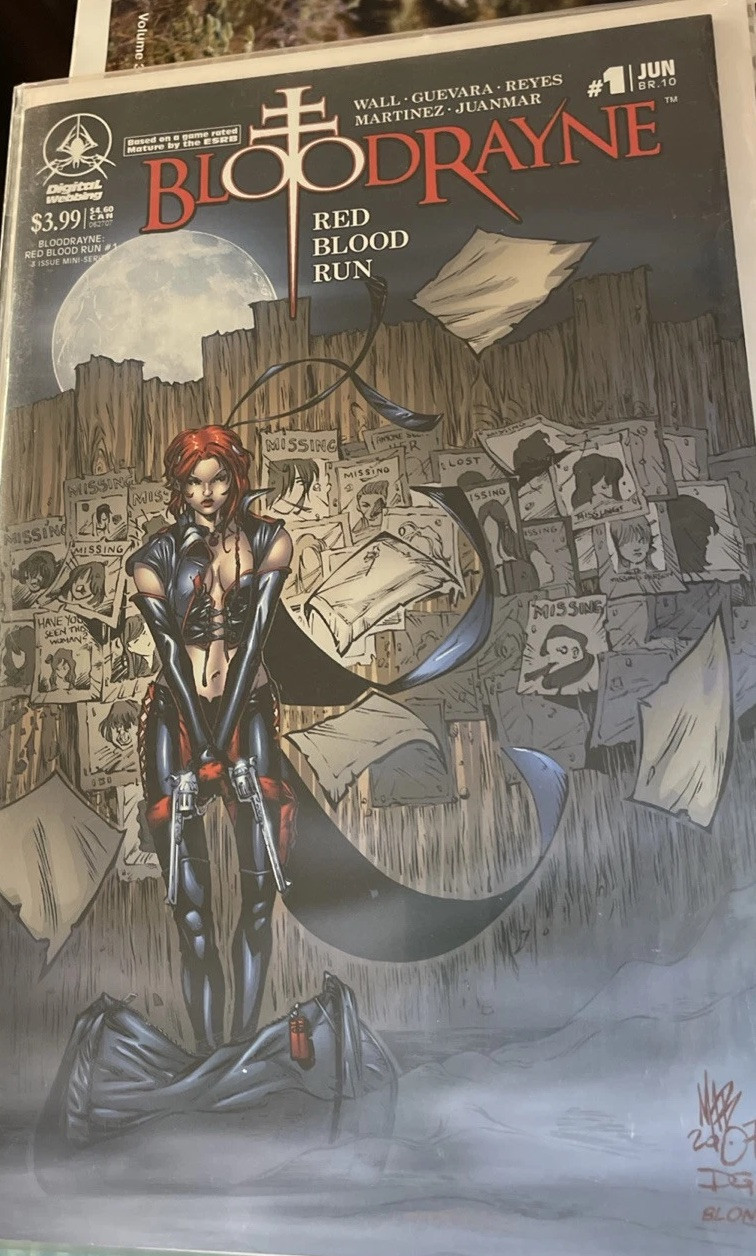 BloodRayne Red Blood Run 1 Of 3 Digital Webbing Comic Book 2007 Video Game BloodRayne Red Blood Run 1 Of 3 Digital Webbing Comic Book 2007 Video Game