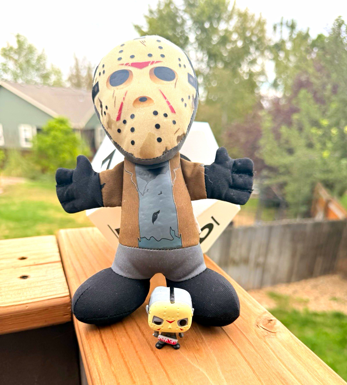 Friday the 13th Jason Voorhees Horror Block Plush + Funko Pocket Pop Friday the 13th Jason Voorhees Horror Block Plush + Funko Pocket Pop