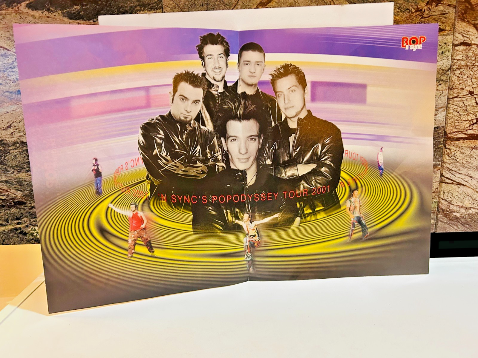 *NSYNC PopOdyssey 2001 Backstreet Boys Double-Sided BOP Poster 11x16