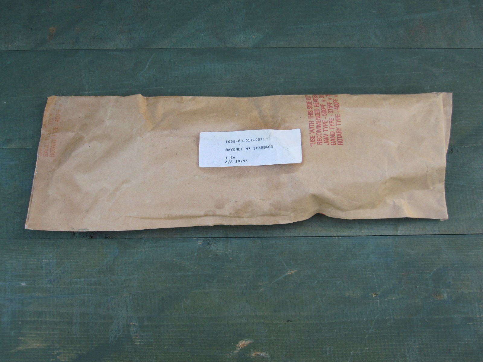 Vintage U.S. Military Bayonet & Scabbard – Government Arsenal Repack (Sealed)