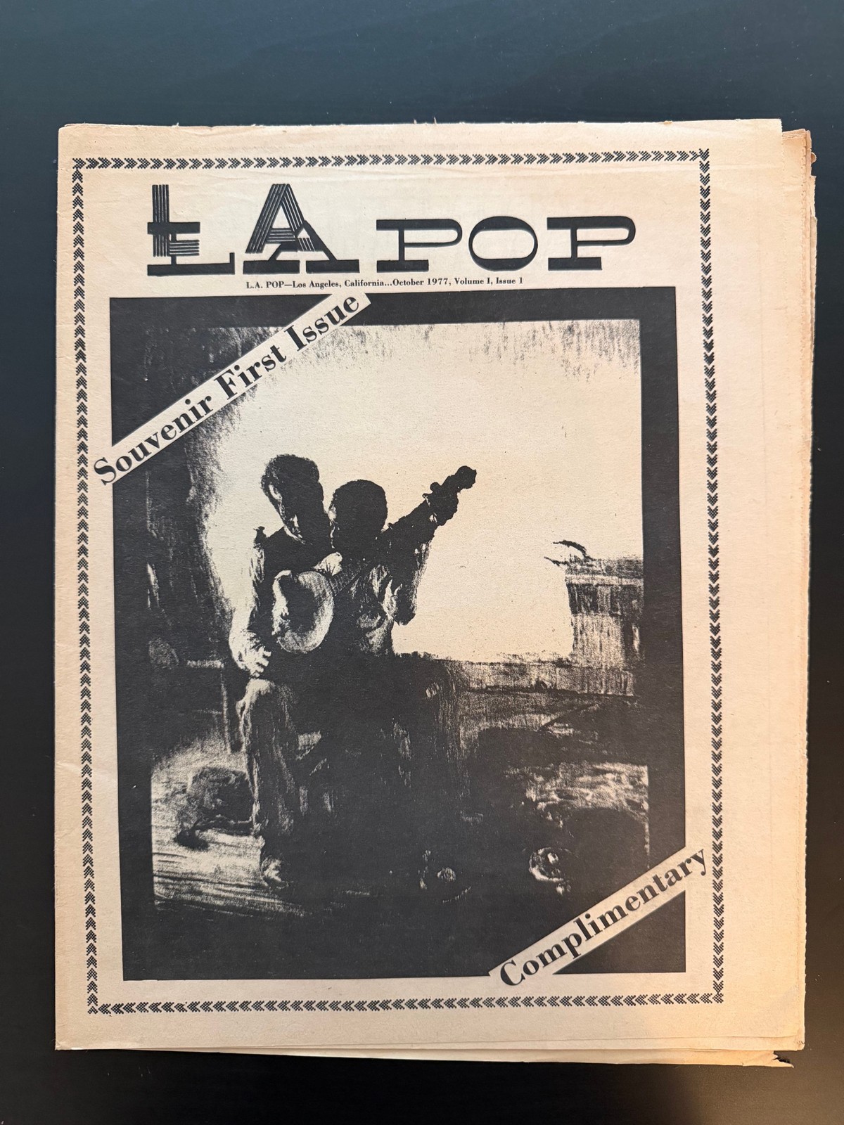 L.A. Pop Los Angeles California October 1977 Volume 1 Issue 1 Souvenir Issue