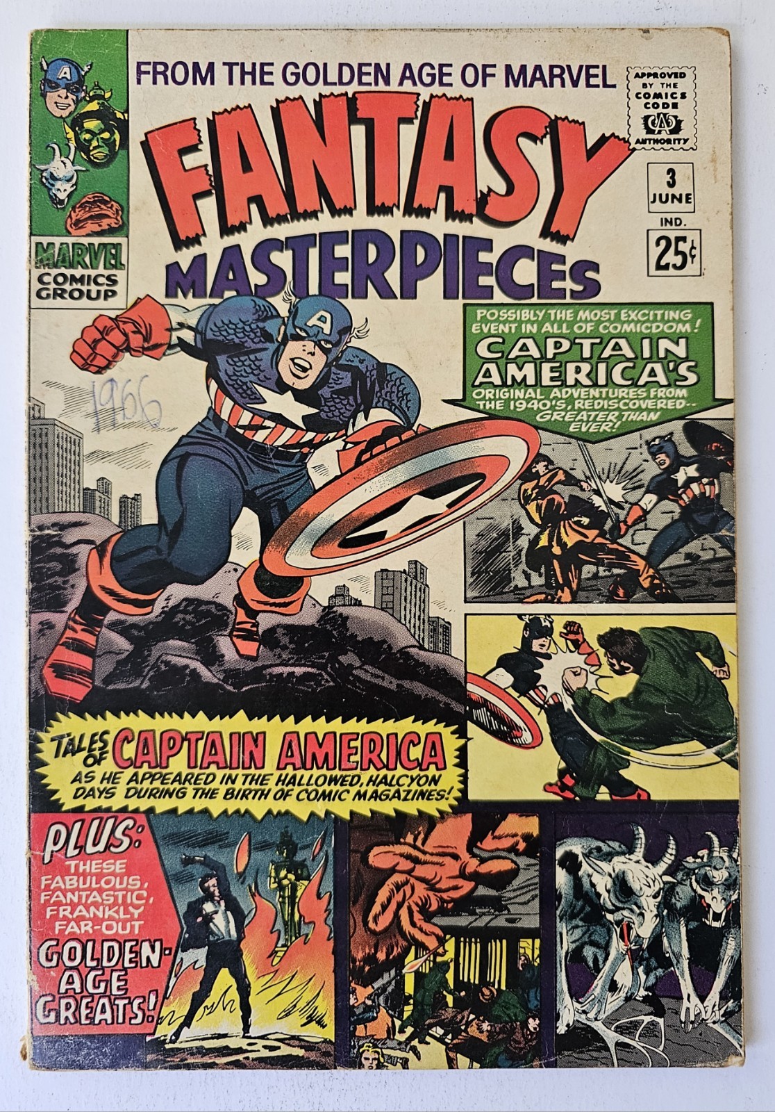 Fantasy Masterpieces #3 (Marvel Comics June 1966)