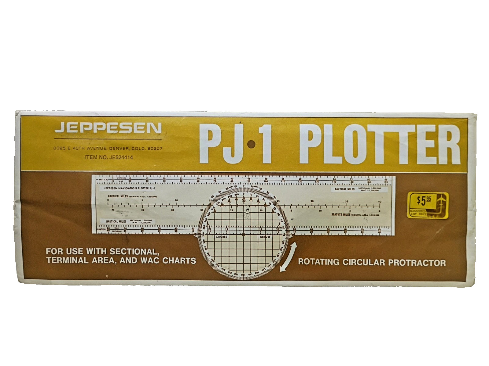 Vintage Jeppesen ~PN-1 Navigation Plotter ~Item #: JE524414 ~Perfect Condition