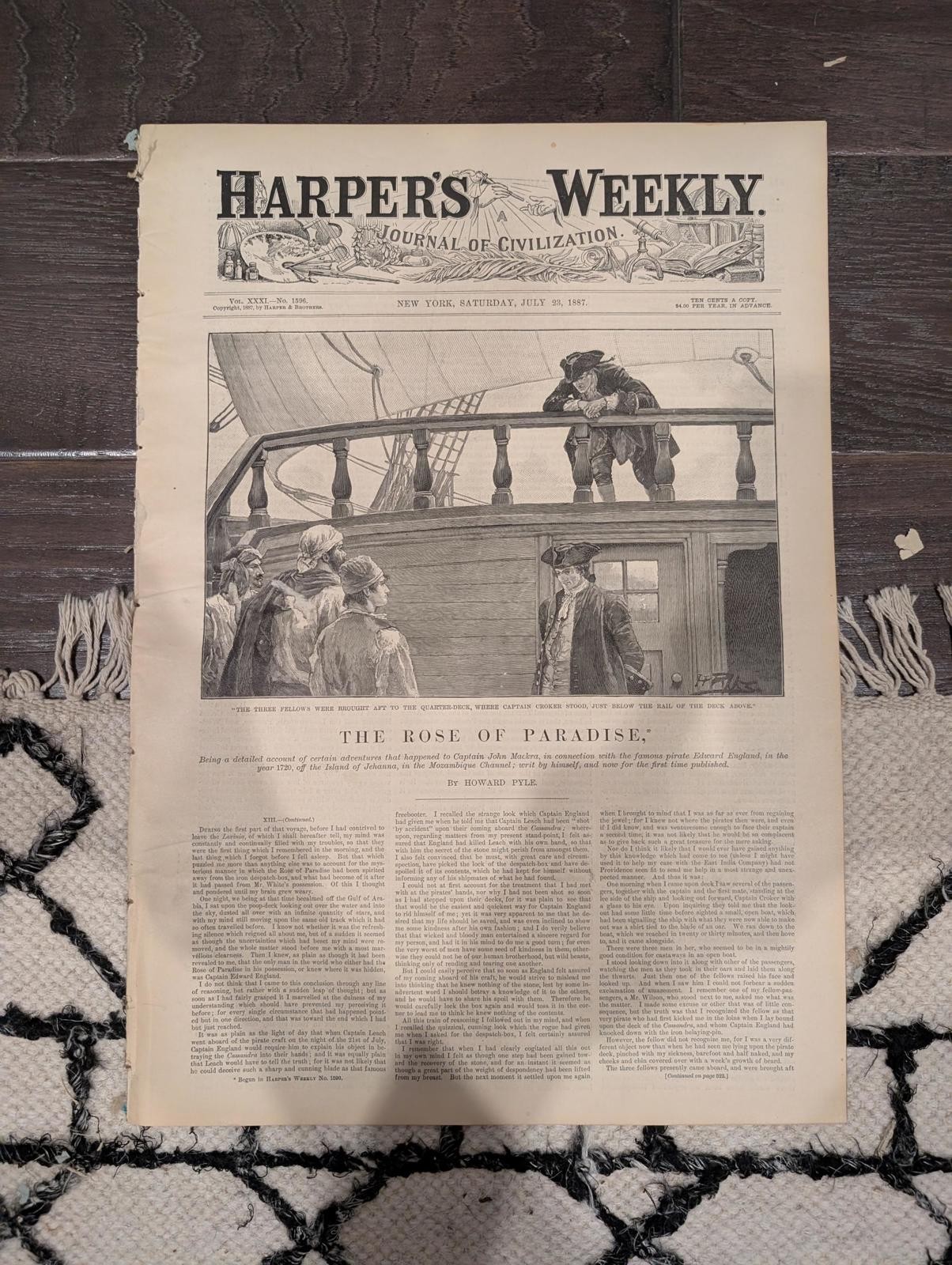 Harper’s Weekly July 23, 1887 – Lincoln Park, Blackfeet Indians, Manitou 