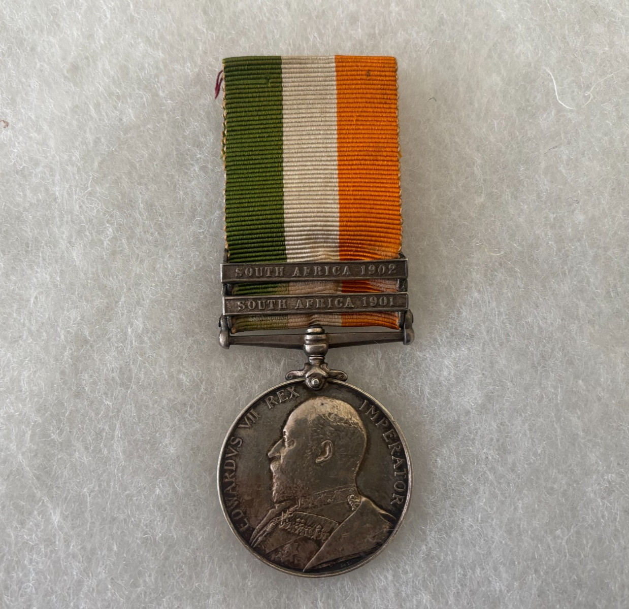 British King South Africa Boer War Medal, Egyptian War Vet - Cameron Highlanders