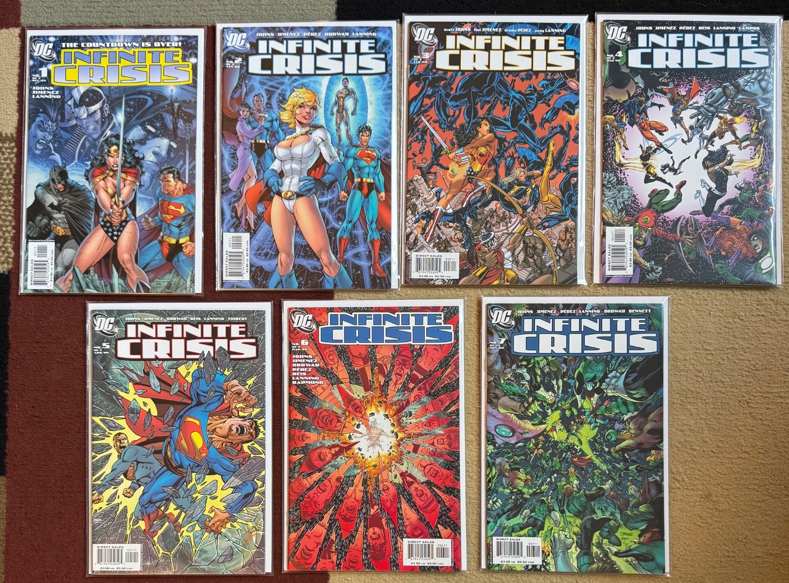 Infinite Crisis set #1-7 (Newsstand), 1st Blue Beetle III, 