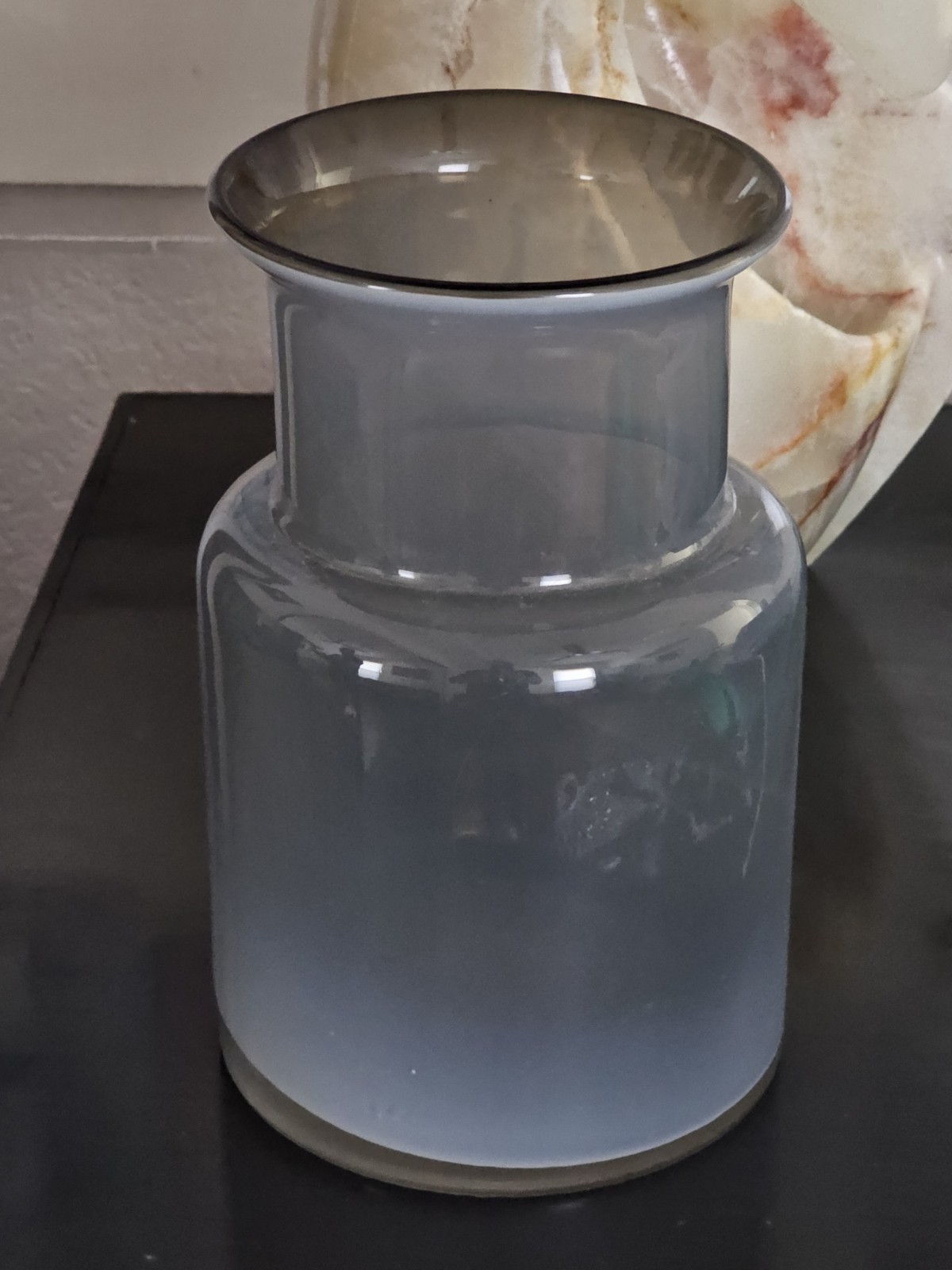 Vintage V. Nason Murano Glass Vase Opalescent Alabastrato Shifting Milky White