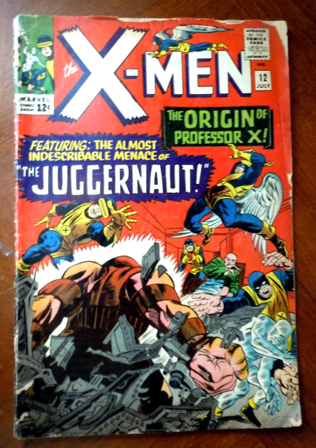 THE X-MEN #12 (1965) G00D+ (2.5) cond.  KEY: 1st JUGGERNAUT, Origin PROFESSOR X