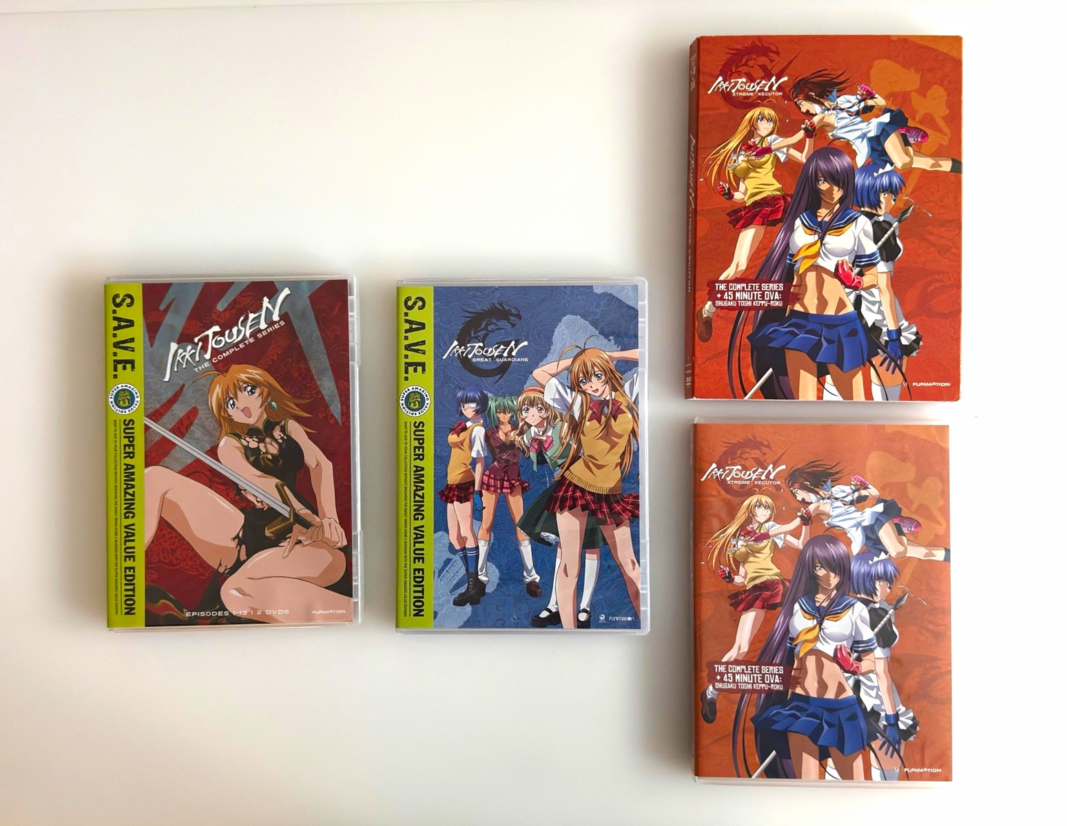 Funimation Ikki Tousen Seasons 1,3,4 DVD Bundle, English -  VERY GOOD