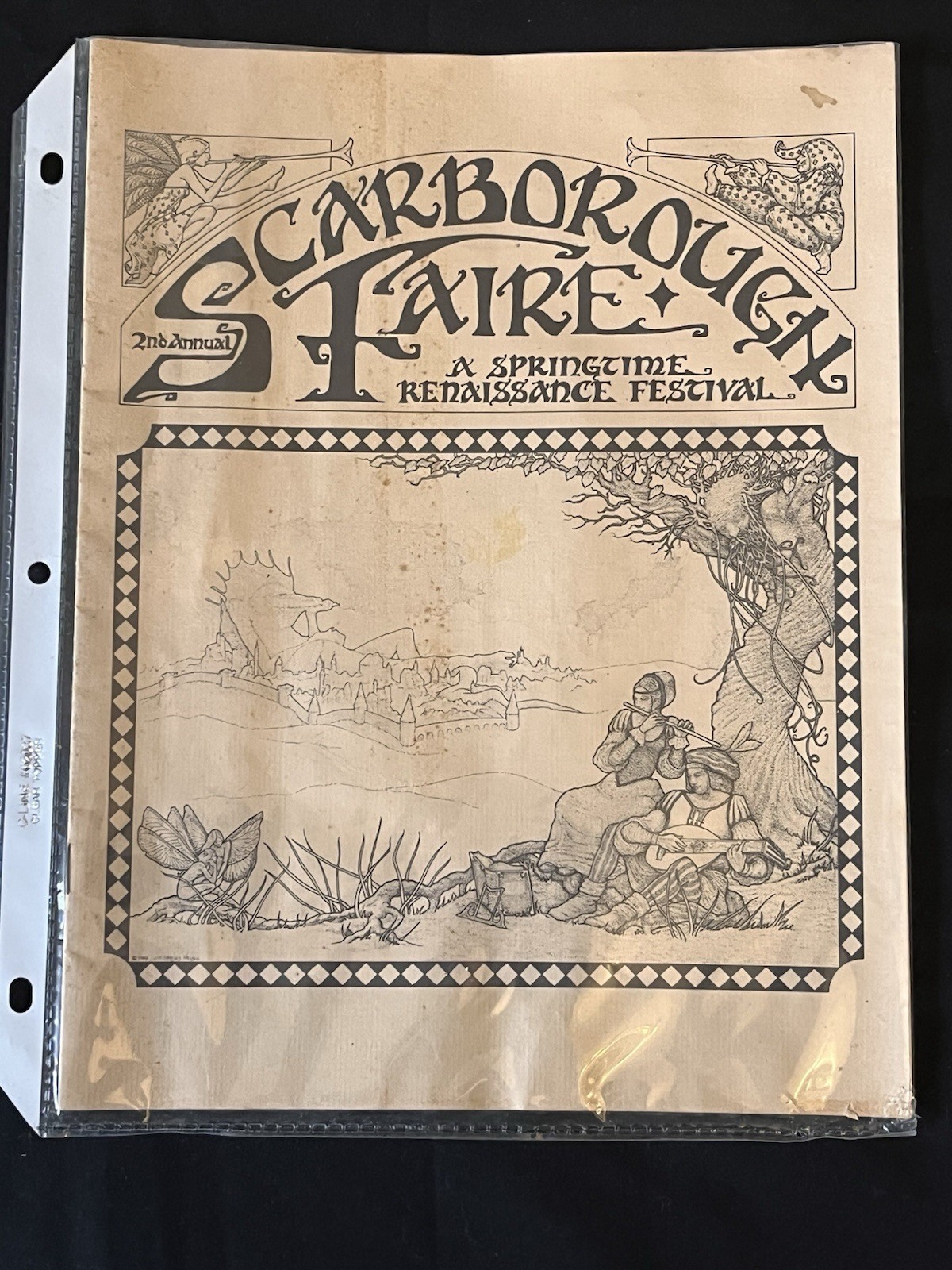 2nd Annual Scarborough Faire Vintage Program - 1982 - Excellent Condition 2nd Annual Scarborough Faire Vintage Program - 1982 - Excellent Condition