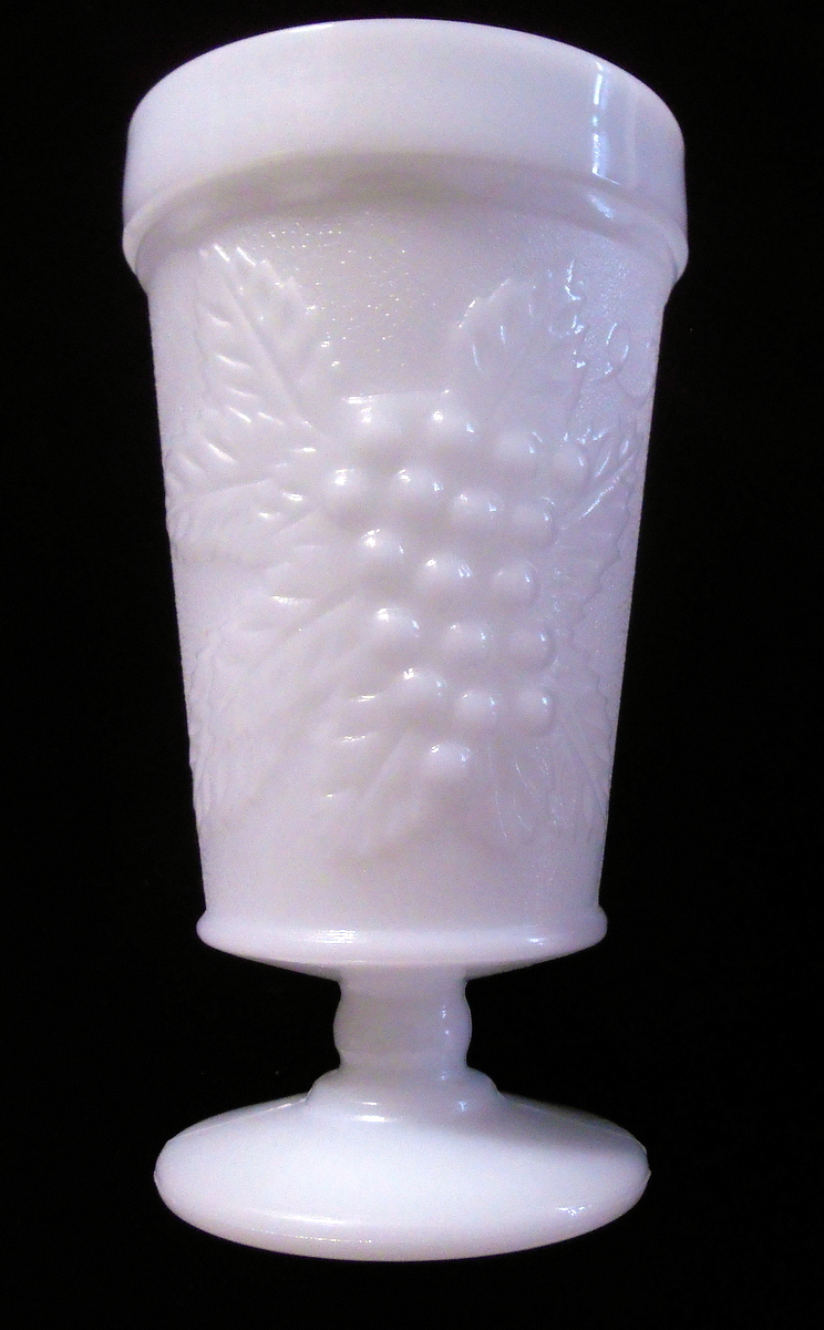 Anchor Hocking Paneled Grape Milk Glass 6 Anchor Hocking Paneled Grape Milk Glass 6
