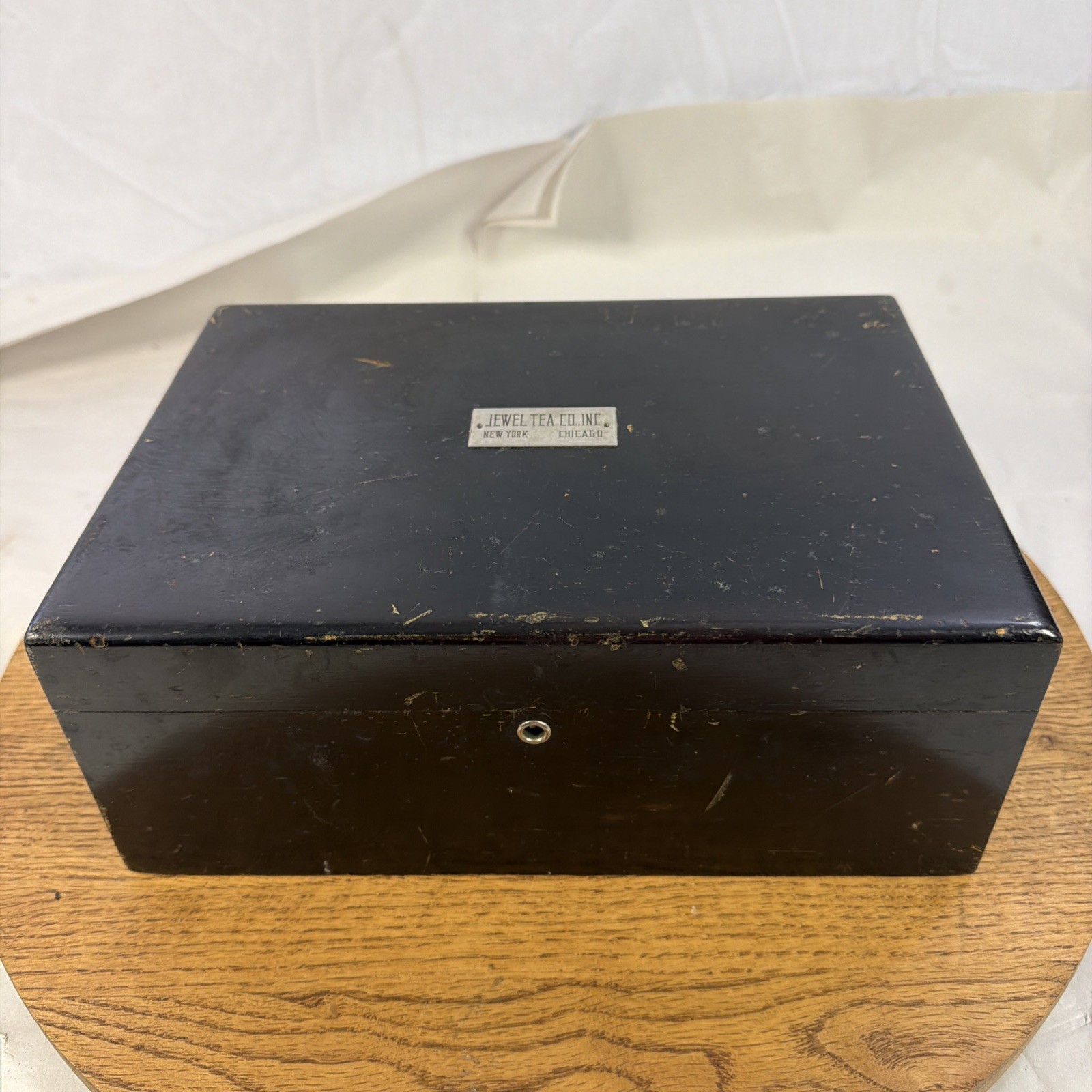 quality antique Jewel Tea Company wooden Box