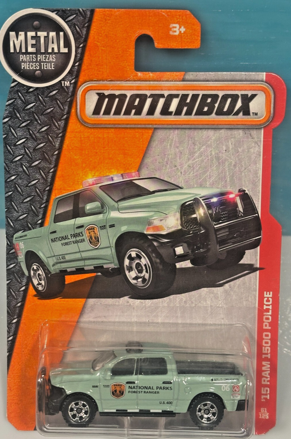 Matchbox 2015 Dodge Ram 1500 National Parks Forest Ranger Park Patrol Truck 06
