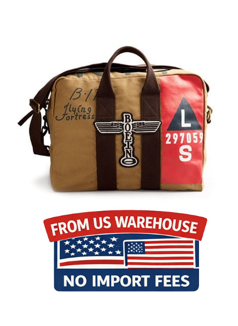 B-17 Boeing Flying Fortress Stow Bag 1000% Cotton Twill Military Pilot Duffle B-17 Boeing Flying Fortress Stow Bag 1000% Cotton Twill Military Pilot Duffle