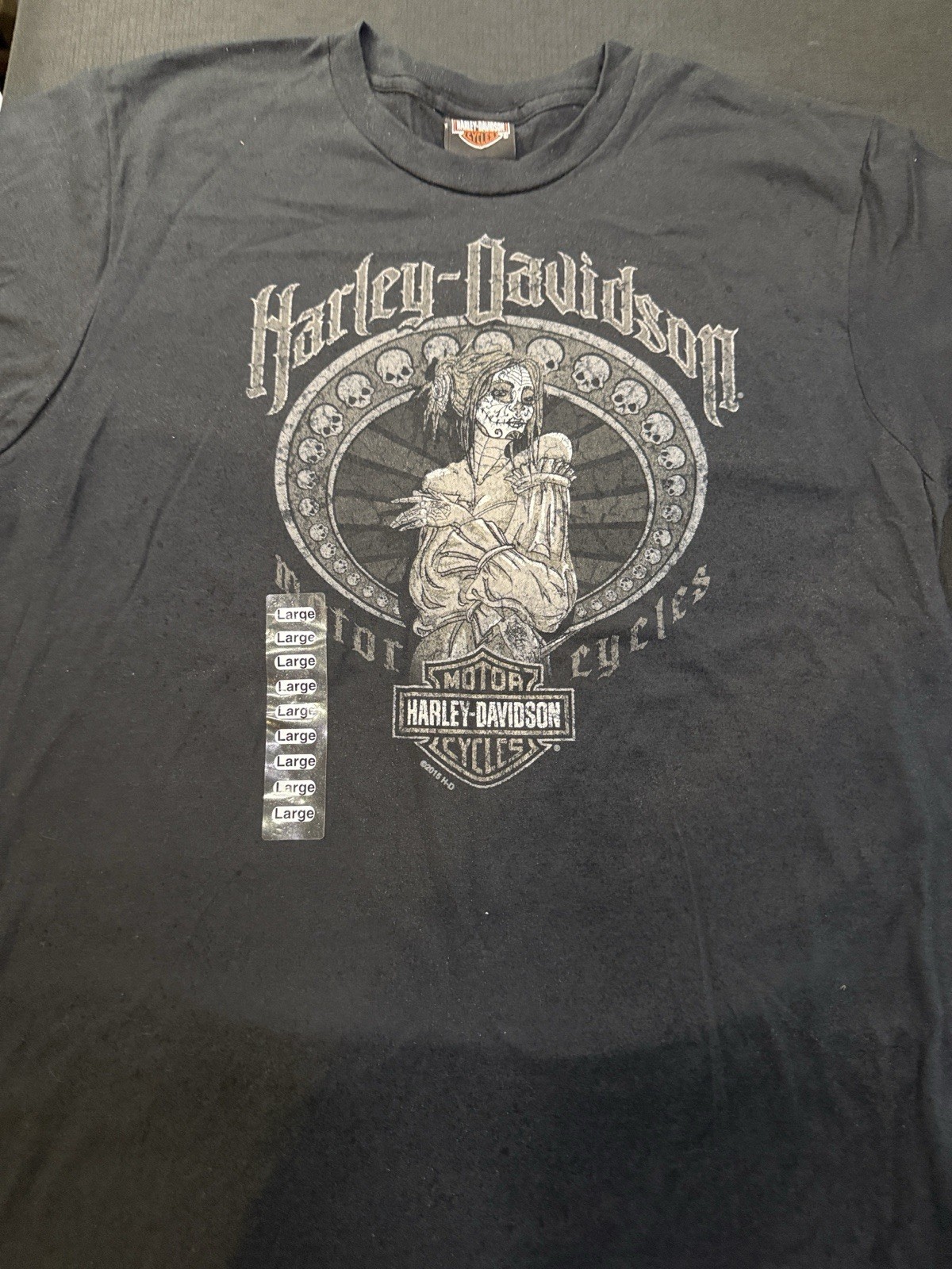 Harley-Davidson Windy City Chicago Black T-Shirt 2015 Size L