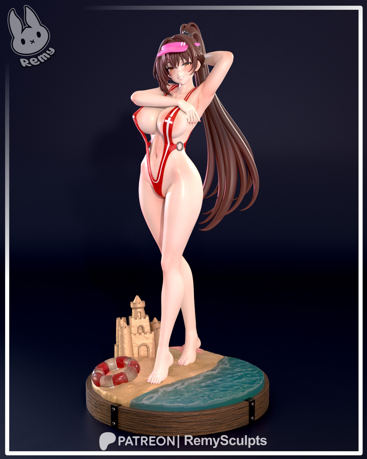 1:8 Marciana NIKKE Marine Study Fan Art UNPAINTED Resin Garage Kit