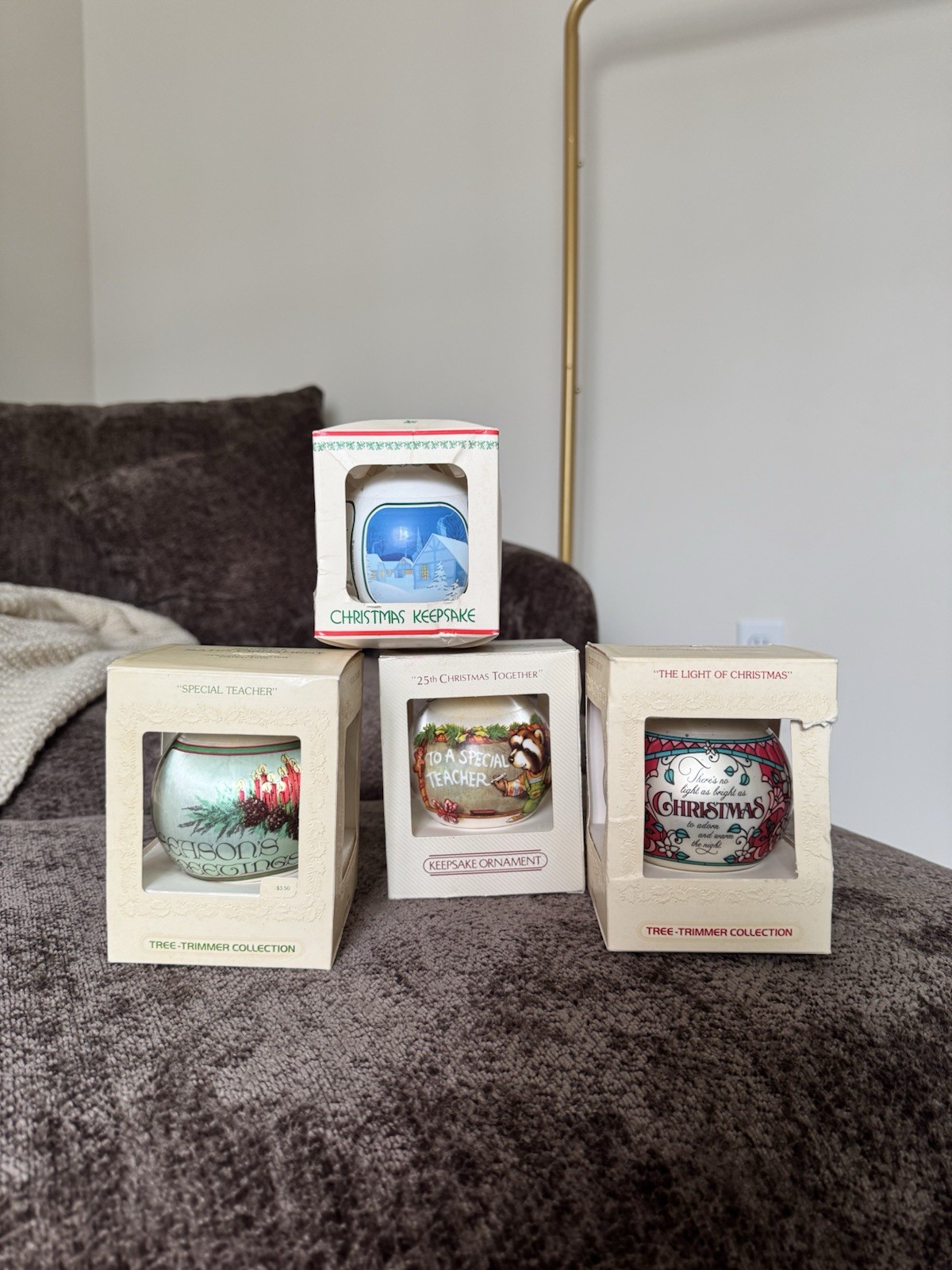 (4) Vintage 1979-82 Keepsake Ornaments
