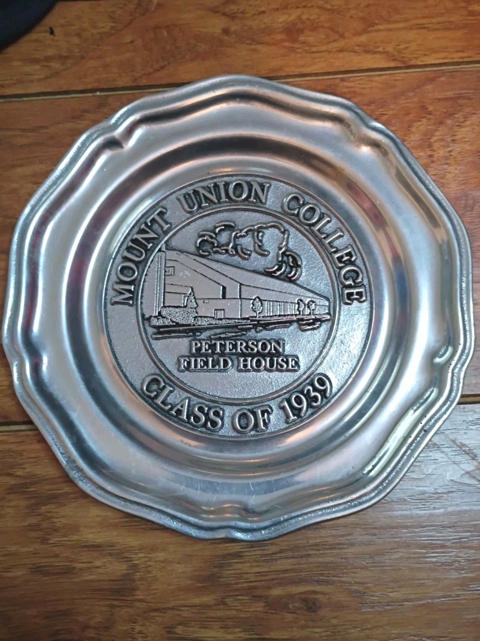 1936out Union College Silver Plate  Peterson Fieldhouse LOOK