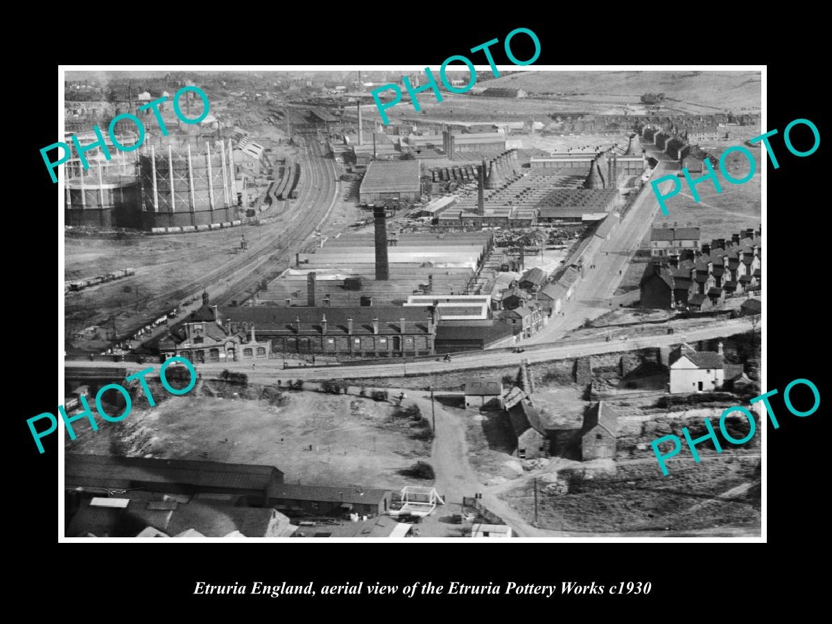 Etruria England The Etruria Pottery Works c1930 Old Large Historic Photo