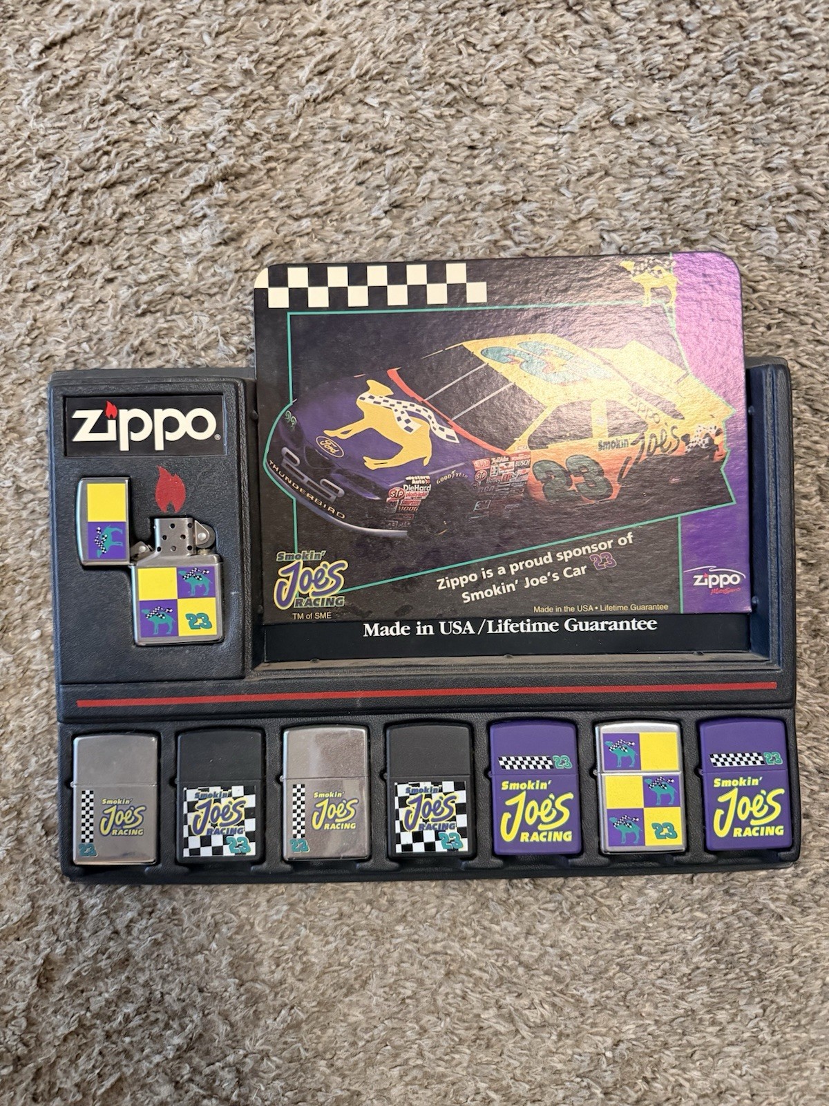 Smokin’ Joe’s  Racing Zippo Display