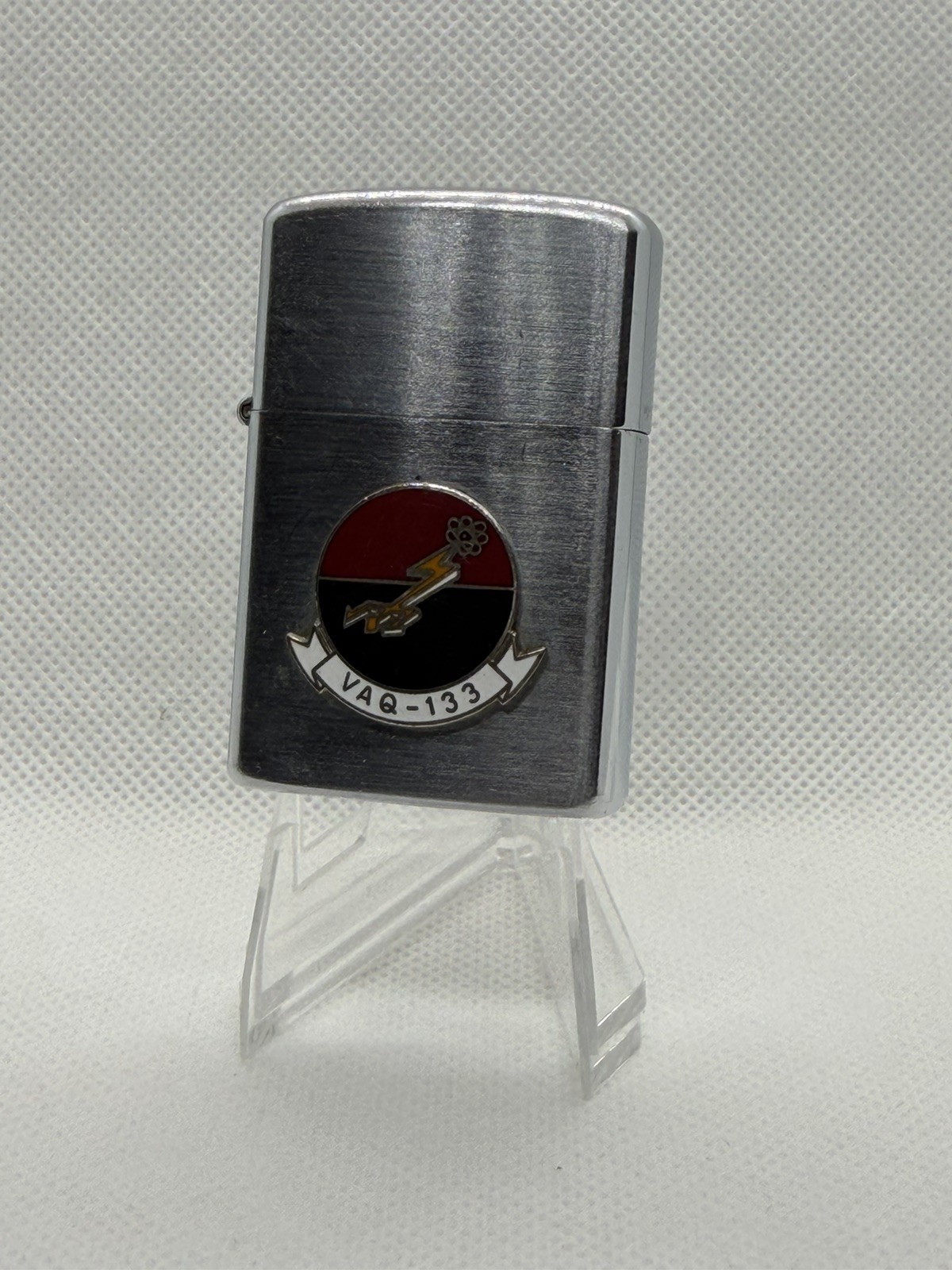 Rare US Navy VAQ-133 Wizards Squadron Vulcan Lighter