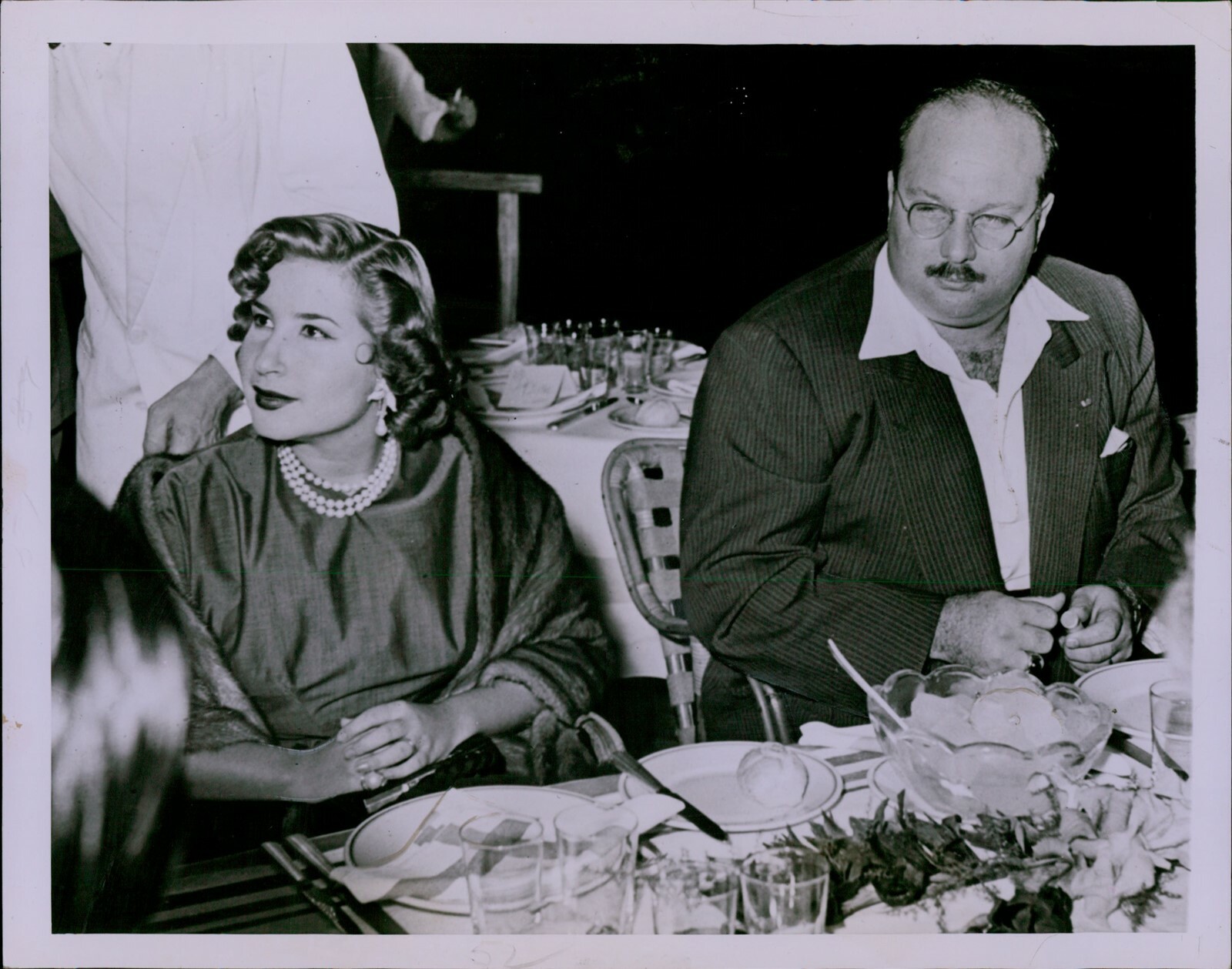LG769 1952 Original Photo FORMER KING FAROUK Wife NARRIMAN Capri Italian Island