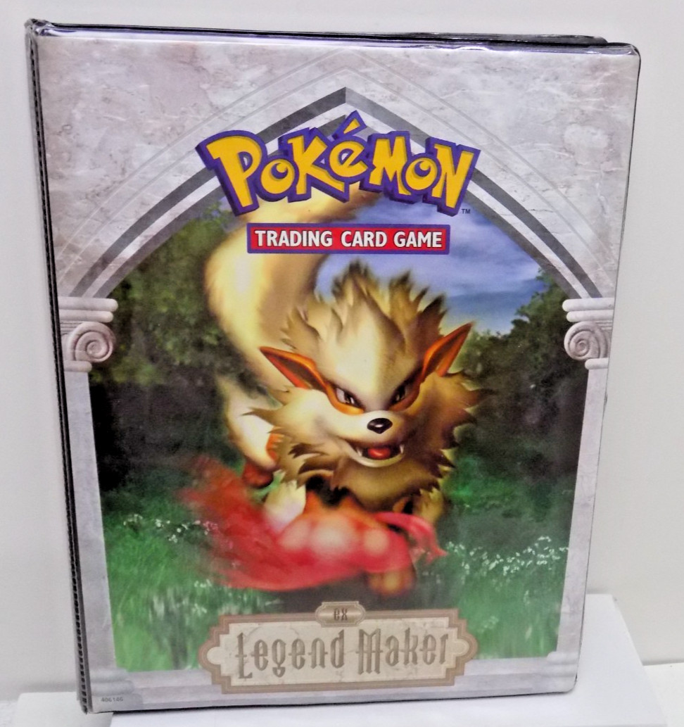 POKEMON  - VINTAGE 2006  EX LEGEND MAKER CARD HOLDER  / 61 CARDS
