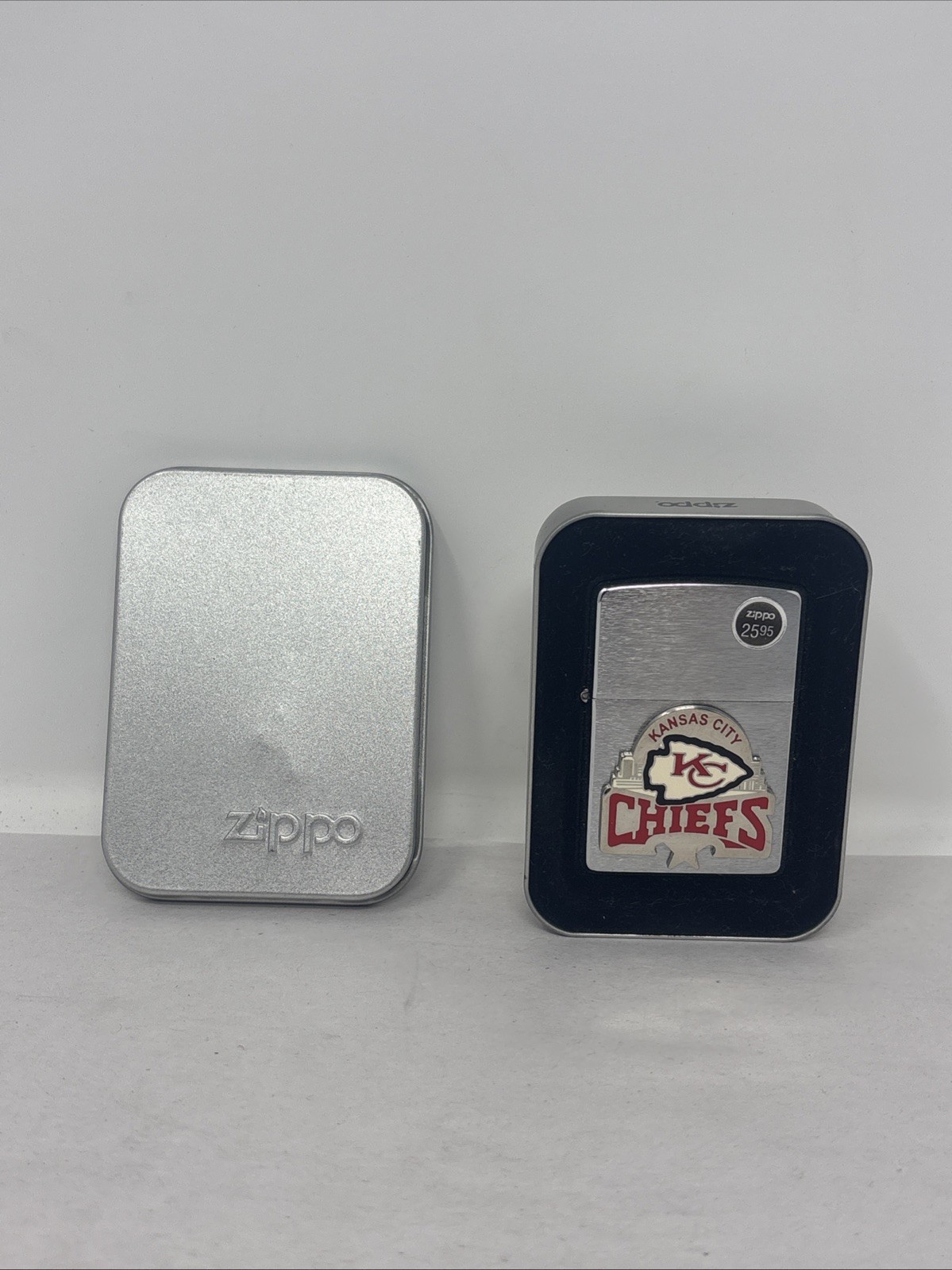 2003 Zippo Lighter NFL Kansas City Chiefs 3D New