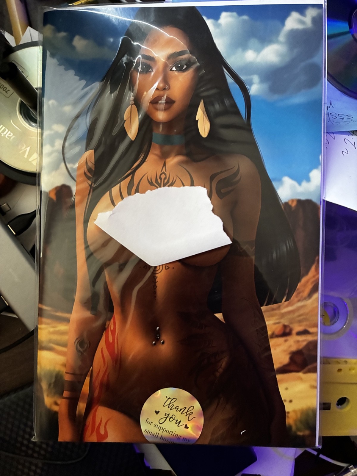 M House Peyton Blue Pocahontas Risque Cover (NM/MT conditiion)